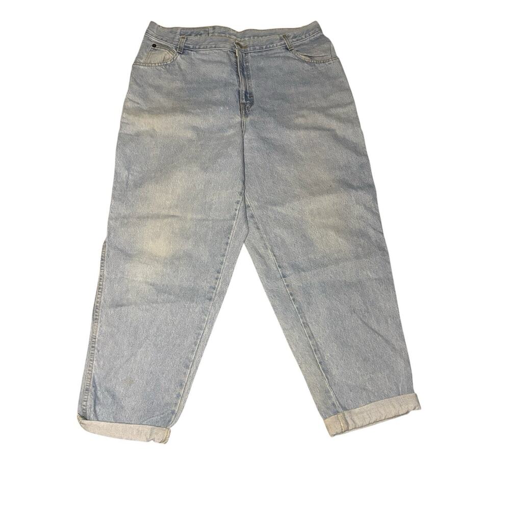 Vintage Gitano Mom Jeans Size 16/18 Short Petite Light Wash 90s High Rise Denim